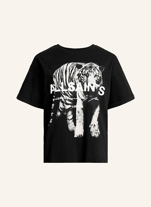 ALLSAINTS T-shirt KIT BRIAR BLACK/ WHITE/ LIGHT GRAY