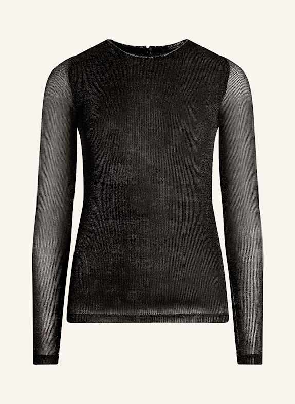 ALLSAINTS Pullover NORA mit Schmucksteinen SCHWARZ/ SILBER