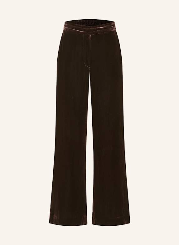 COS Marlenehose aus Samt DUNKELBRAUN