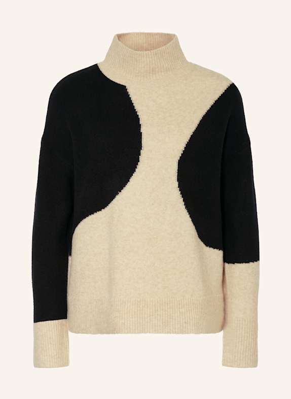 REISS Sweater CREAM/ BLACK