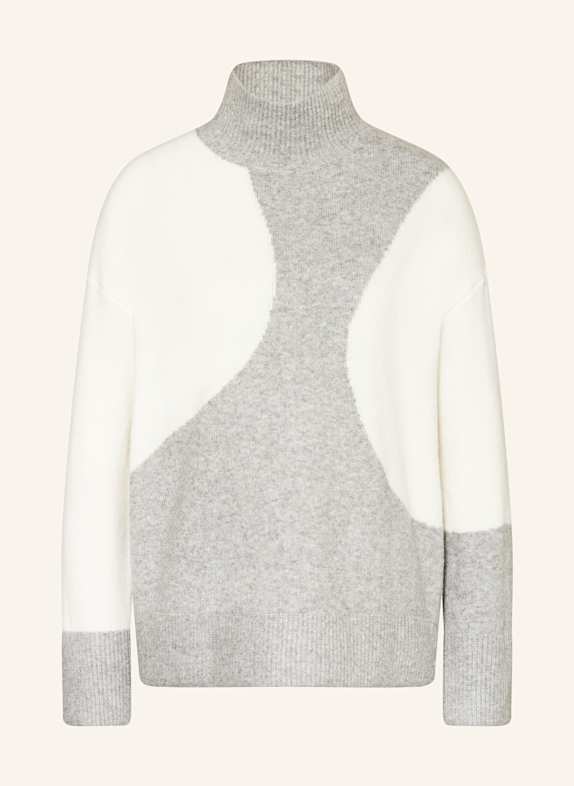 REISS Pullover WEISS/ GRAU
