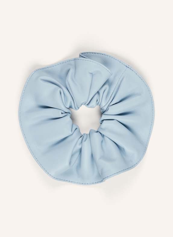 CLAUDIE PIERLOT Leder-Haargummi HELLBLAU