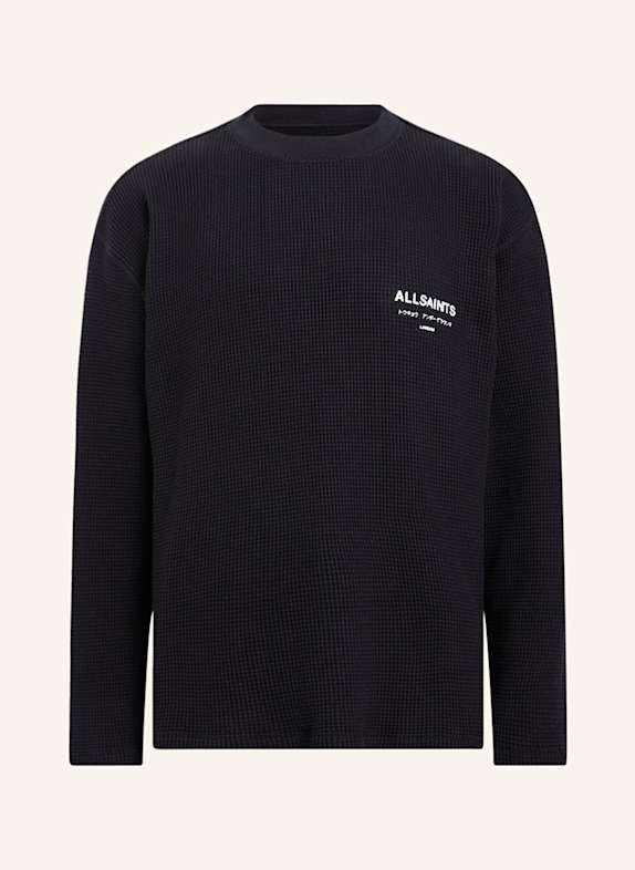ALLSAINTS Oversized-Longsleeve CRYPT SCHWARZ/ WEISS