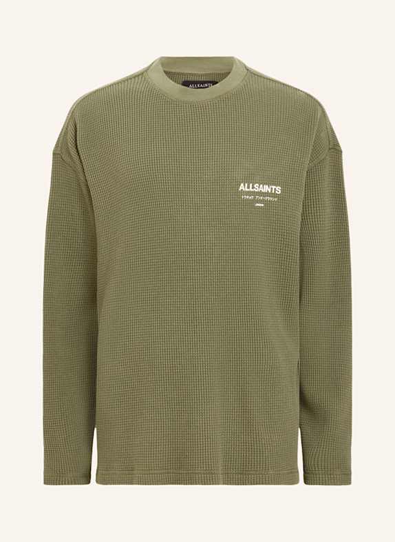 ALLSAINTS Oversized-Longsleeve CRYPT GRÜN/ WEISS