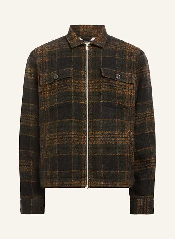 ALLSAINTS AllSaints Emelyn Tonic T-shirt met V-hals in bruin BLACK/ BROWN