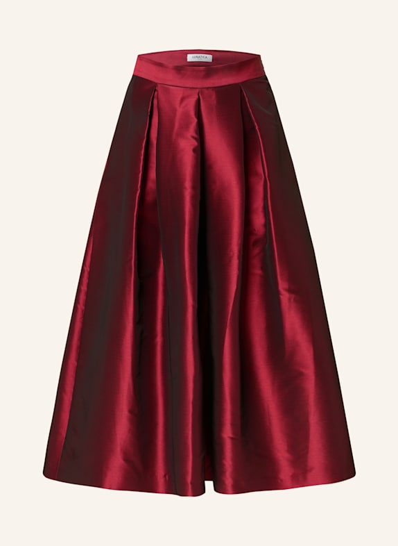 LUNATICA MILANO Satin skirt DARK RED