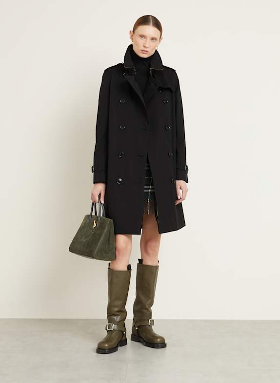 BURBERRY Trenchcoat KENSINGTON SCHWARZ