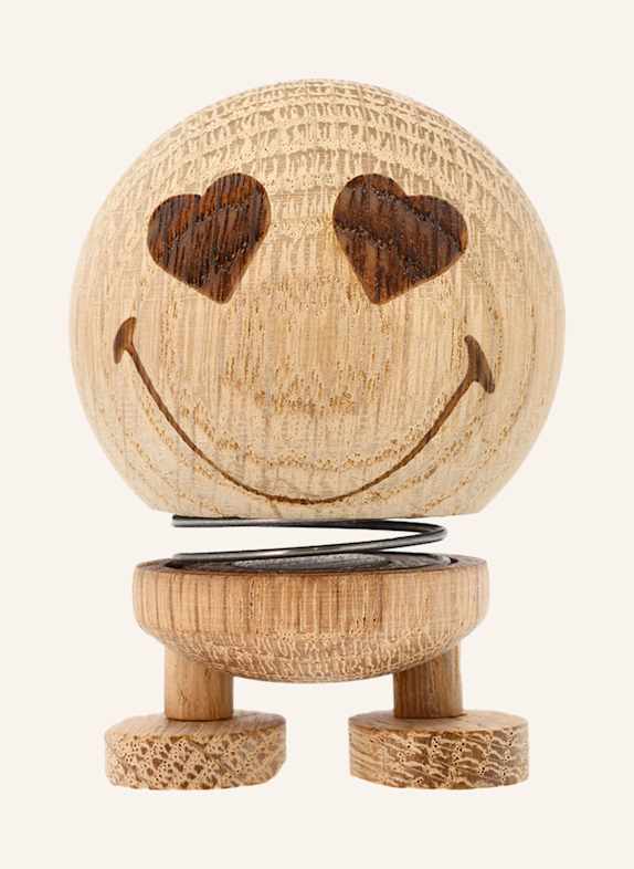 Hoptimist Dekofigur SMILEY LOVE SMALL HELLBRAUN