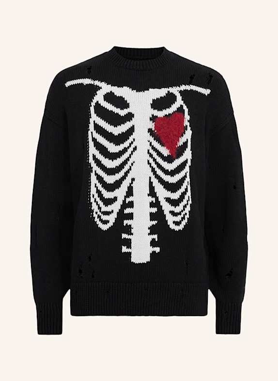 ALLSAINTS HEARTCAGE sweater BLACK