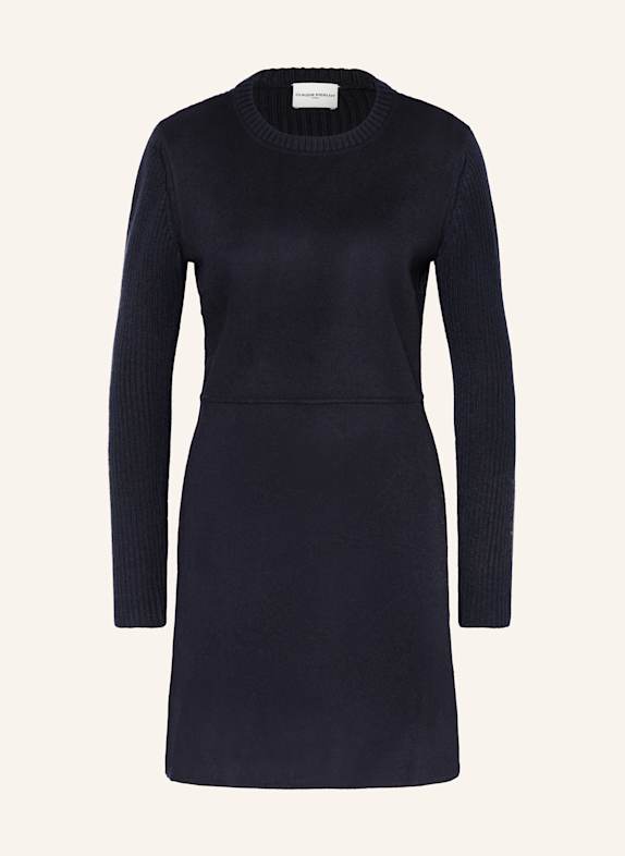 CLAUDIE PIERLOT Kleid im Materialmix DUNKELBLAU