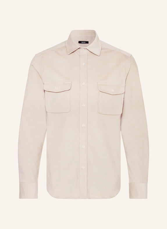REISS Cord-Overshirt TUCCI ECRU