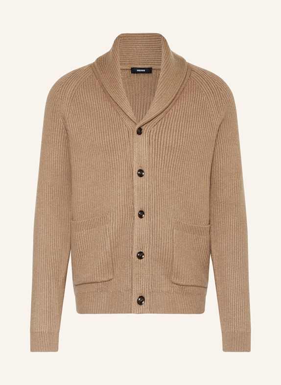 REISS Strickjacke CAMEL