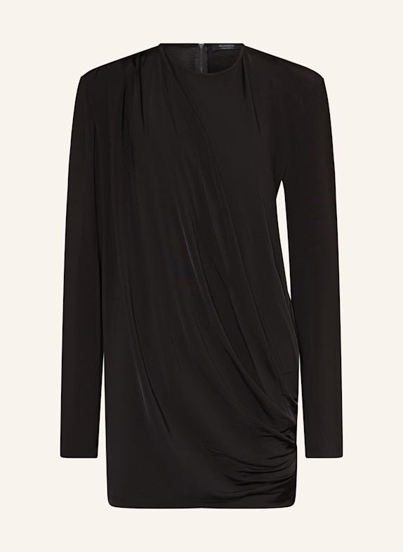 ALLSAINTS DEVIN jersey dress BLACK