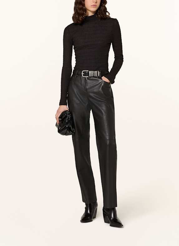 All saints leather trousers sale