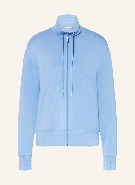 HANRO Lounge-Sweatjacke BALANCE HELLBLAU