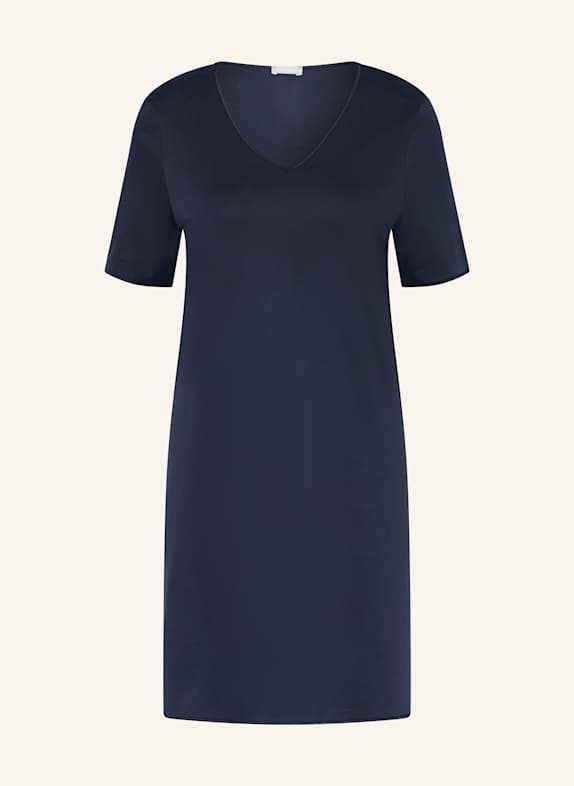 HANRO Nachthemd COTTON SILK DUNKELBLAU