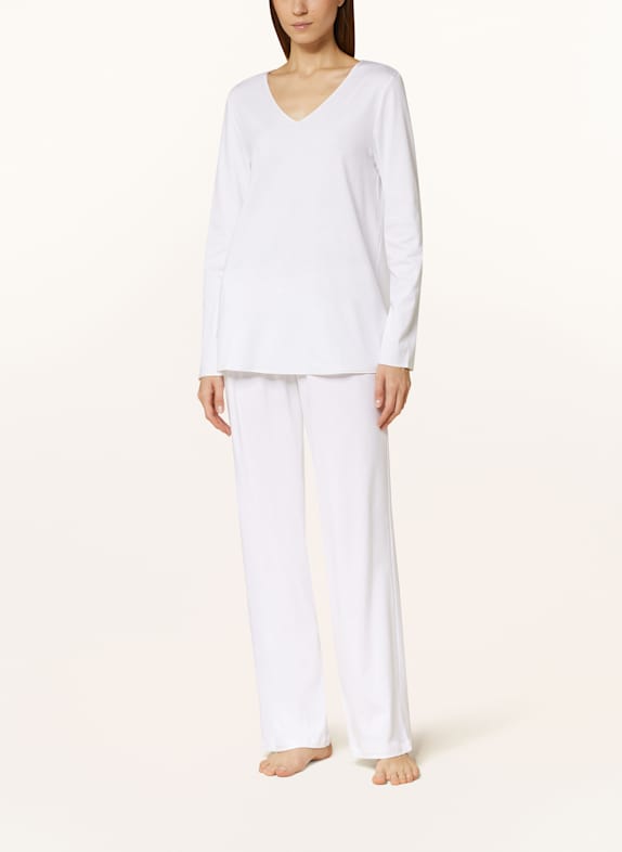 HANRO Pyjama COTTON SILK WIT