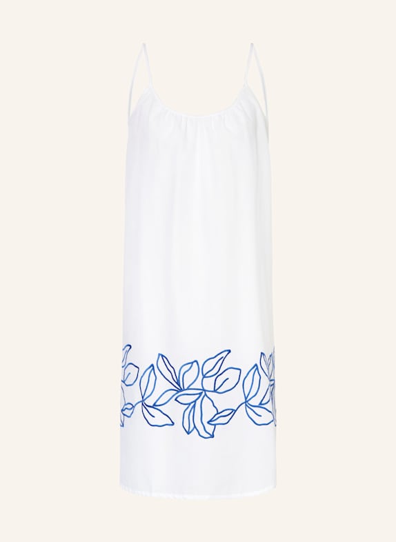 HANRO Nachthemd LIZ WEISS/ BLAU