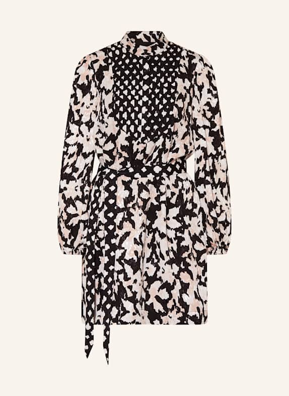 Phase Eight Jacquard-Kleid DOLLY mit Glitzergarn SCHWARZ/ WEISS/ HELLROSA