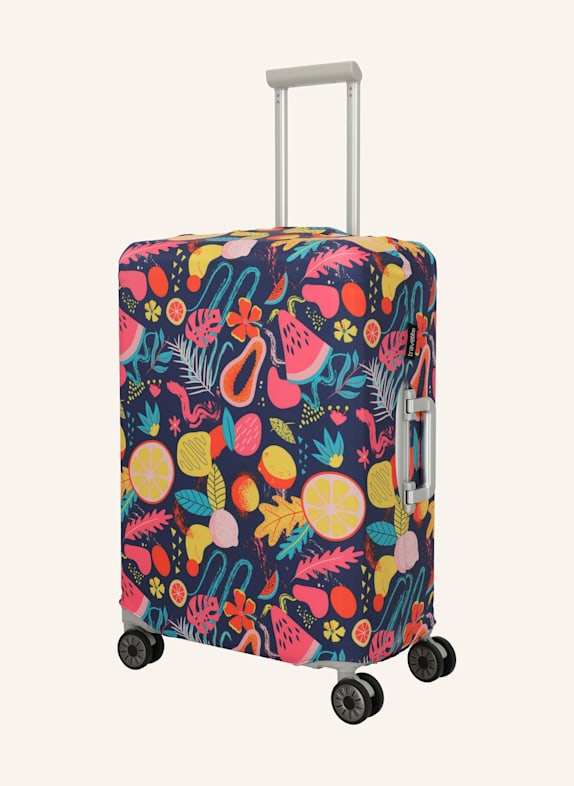 travelite Kofferhülle MEDIUM BLAU/ ORANGE/ ROSA