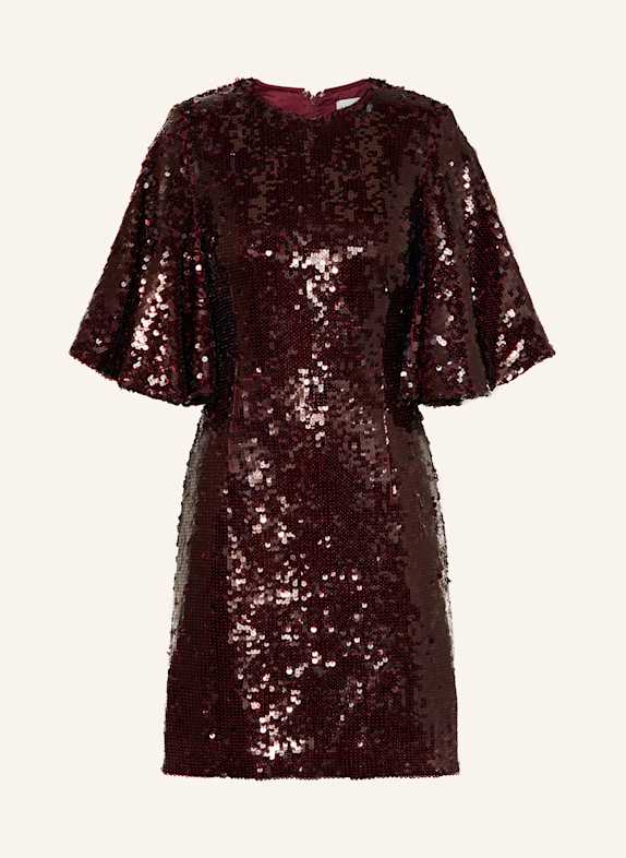 MALINA CLARISSE skirt with sequins DARK RED