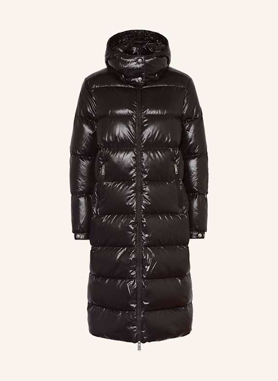 TOMMY HILFIGER Daunenmantel mit abnehmbarer Kapuze SCHWARZ