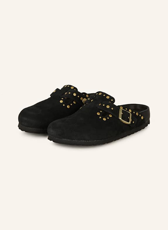 BIRKENSTOCK Pantoletten BOSTON mit Nieten SCHWARZ