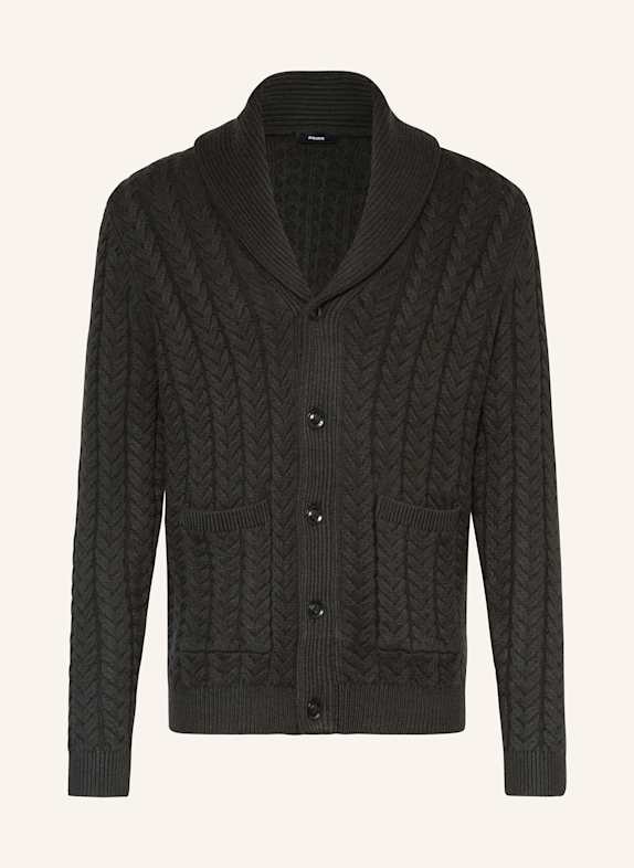 REISS Strickjacke DUNKELGRÜN