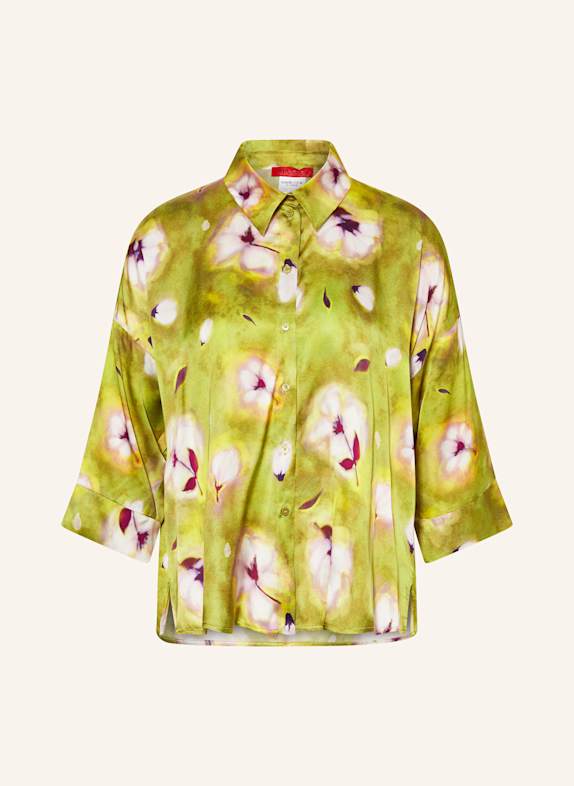 MAX & Co. Shirt blouse BEMBO in satin LIGHT GREEN/ PINK/ PURPLE
