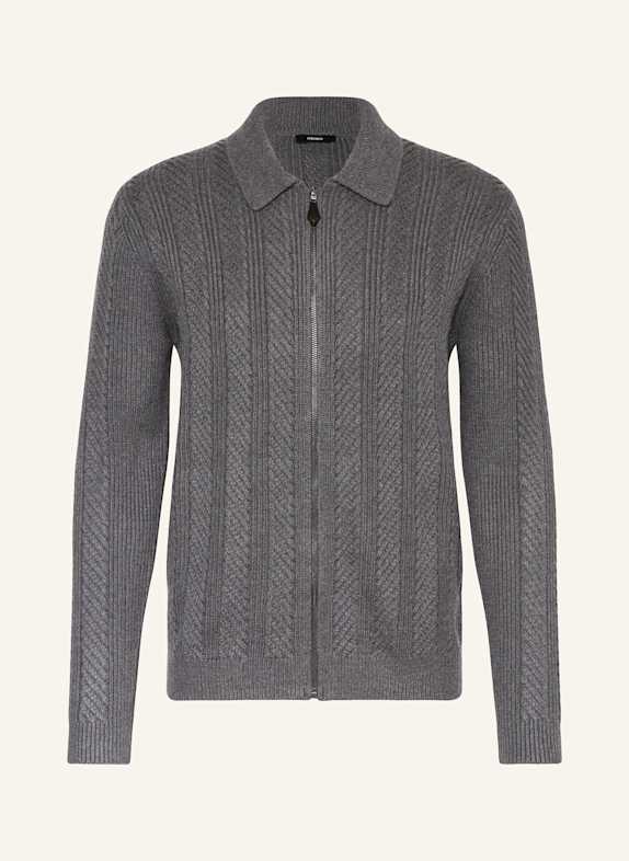 REISS Strickjacke DUNKELGRAU