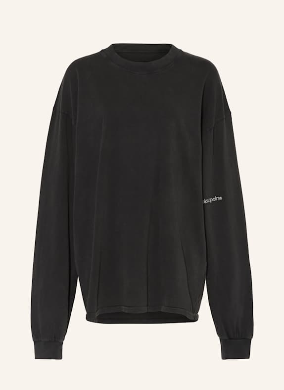 black palms Koszulka oversize z długim rękawem BP LONG TEE CZARNY