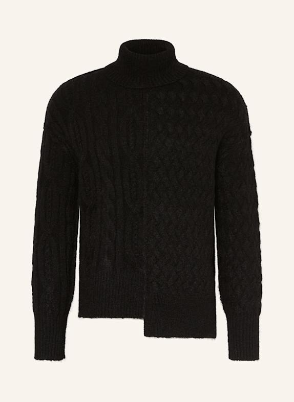 ALLSAINTS Rollkragenpullover VARLA aus Alpaka SCHWARZ
