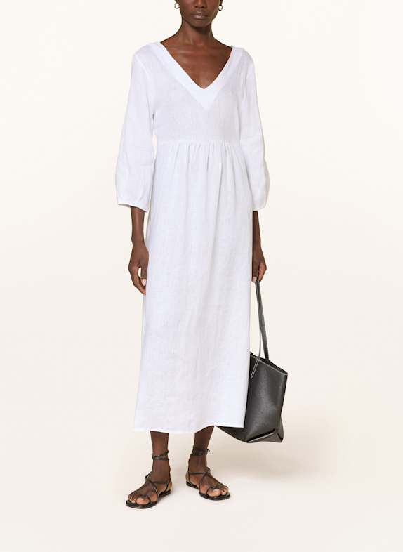 ROBERT FRIEDMAN Leinenkleid SELENAL WEISS