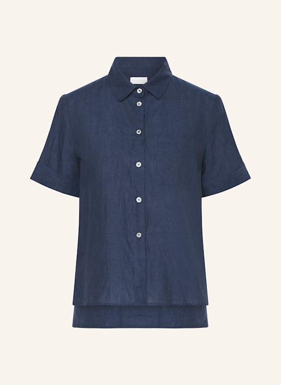 ROBERT FRIEDMAN Hemdbluse MAYAL aus Leinen DUNKELBLAU