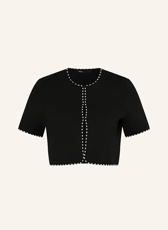 maje Cropped-Strickjacke SCHWARZ