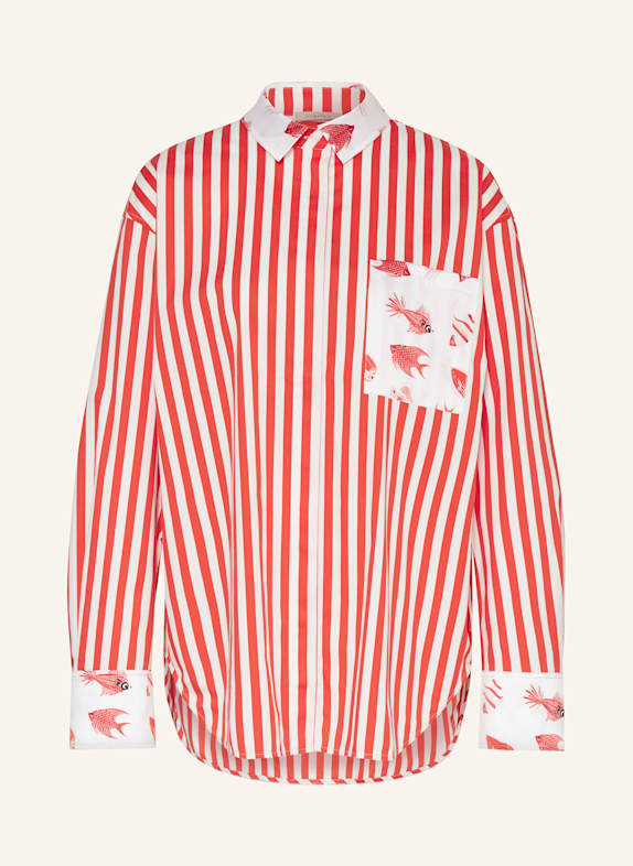 lilienfels Hemdbluse ROT/ WEISS