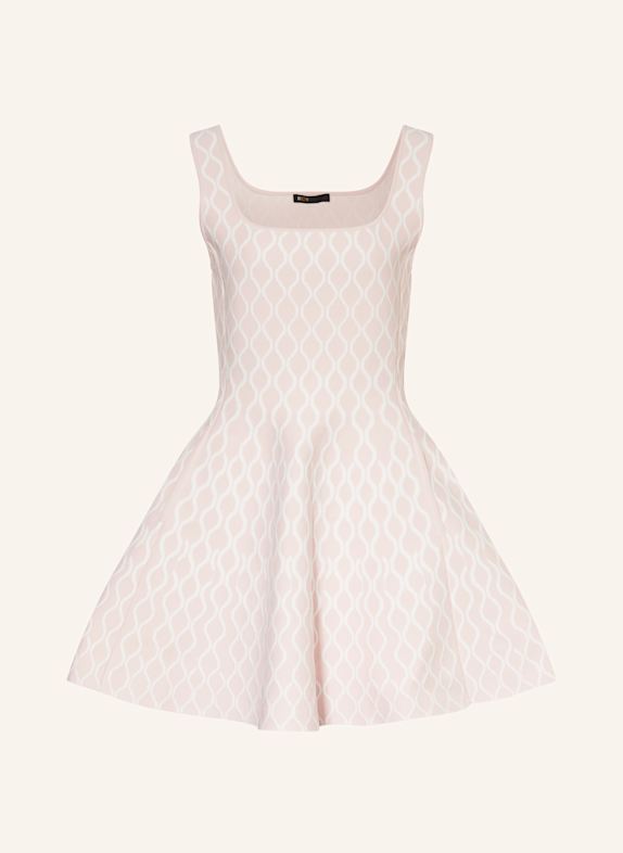 maje Jacquard-Kleid HELLROSA/ WEISS