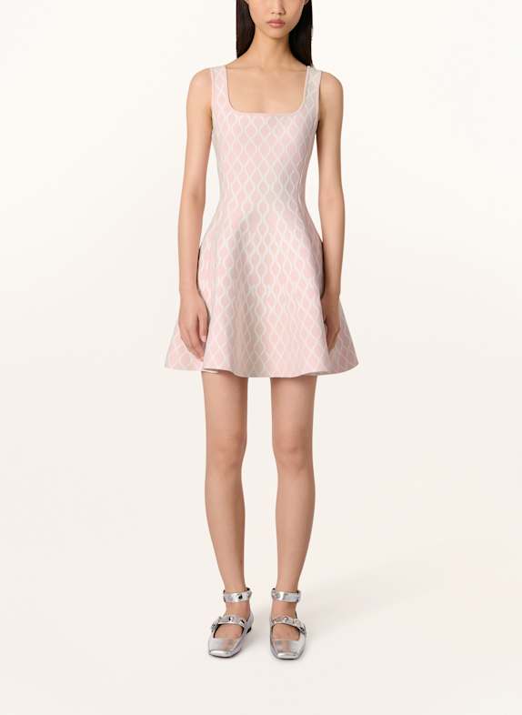 maje Jacquard-Kleid HELLROSA/ WEISS