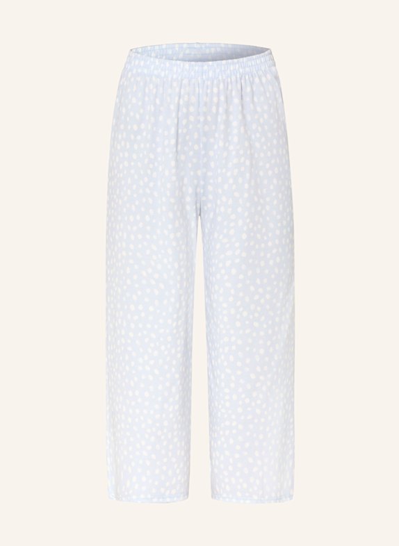 CALIDA 3/4-Schlafhose FAVOURITES SLEEP HELLBLAU/ WEISS