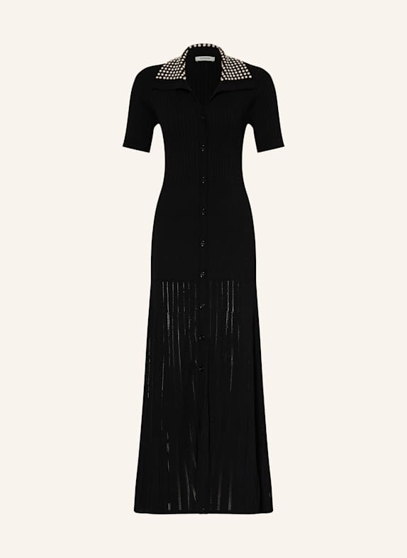 SANDRO Strickkleid SCHWARZ