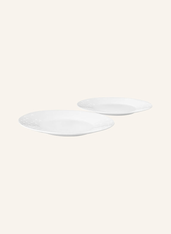 JOOP! 2er-Set Speiseteller FADED CORNFLOWER WEISS
