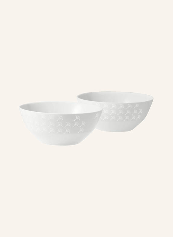 JOOP! 2er-Set Schalen FADED CORNFLOWER WEISS