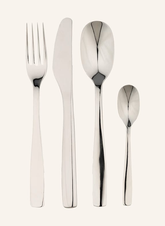 ALESSI 24-tlg. Besteck-Set KNIFEFORKSPOON SILBER