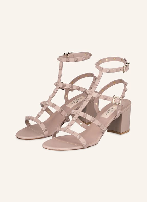 VALENTINO GARAVANI Sandaletten ROCKSTUD mit Nieten POUDRE