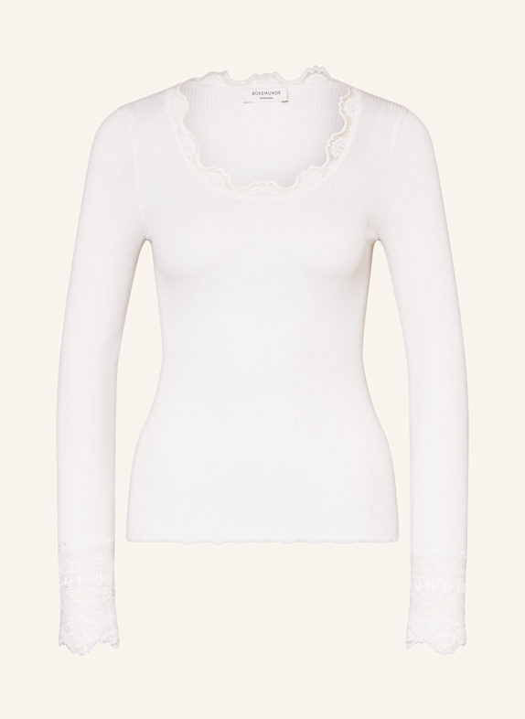 rosemunde Longsleeve aus Seide  ECRU