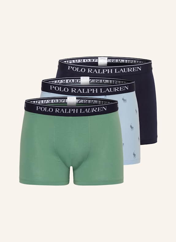 POLO RALPH LAUREN 3er-Pack Boxershorts  DUNKELBLAU/ GRÜN/ HELLBLAU