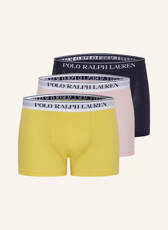 POLO RALPH LAUREN 3er-Pack Boxershorts  DUNKELBLAU/ GELB/ ROSA