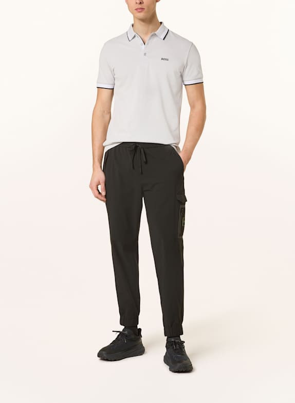 BOSS Koszulka polo z piki PADDY CURVED regular fit JASNOCZARY