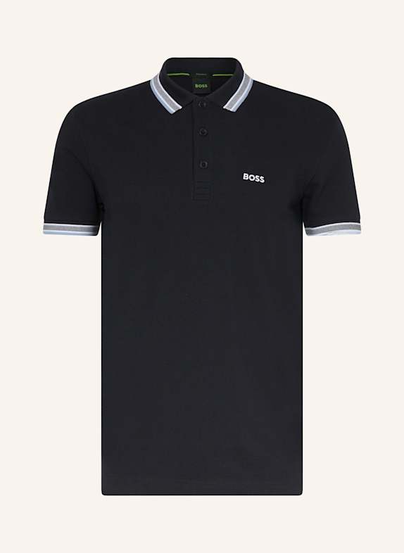 BOSS Piqué-Poloshirt PADDY CURVED Regular Fit SCHWARZ