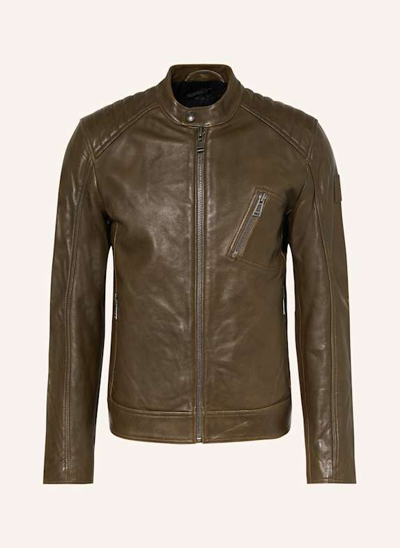 BELSTAFF Leather jacket OLIVE